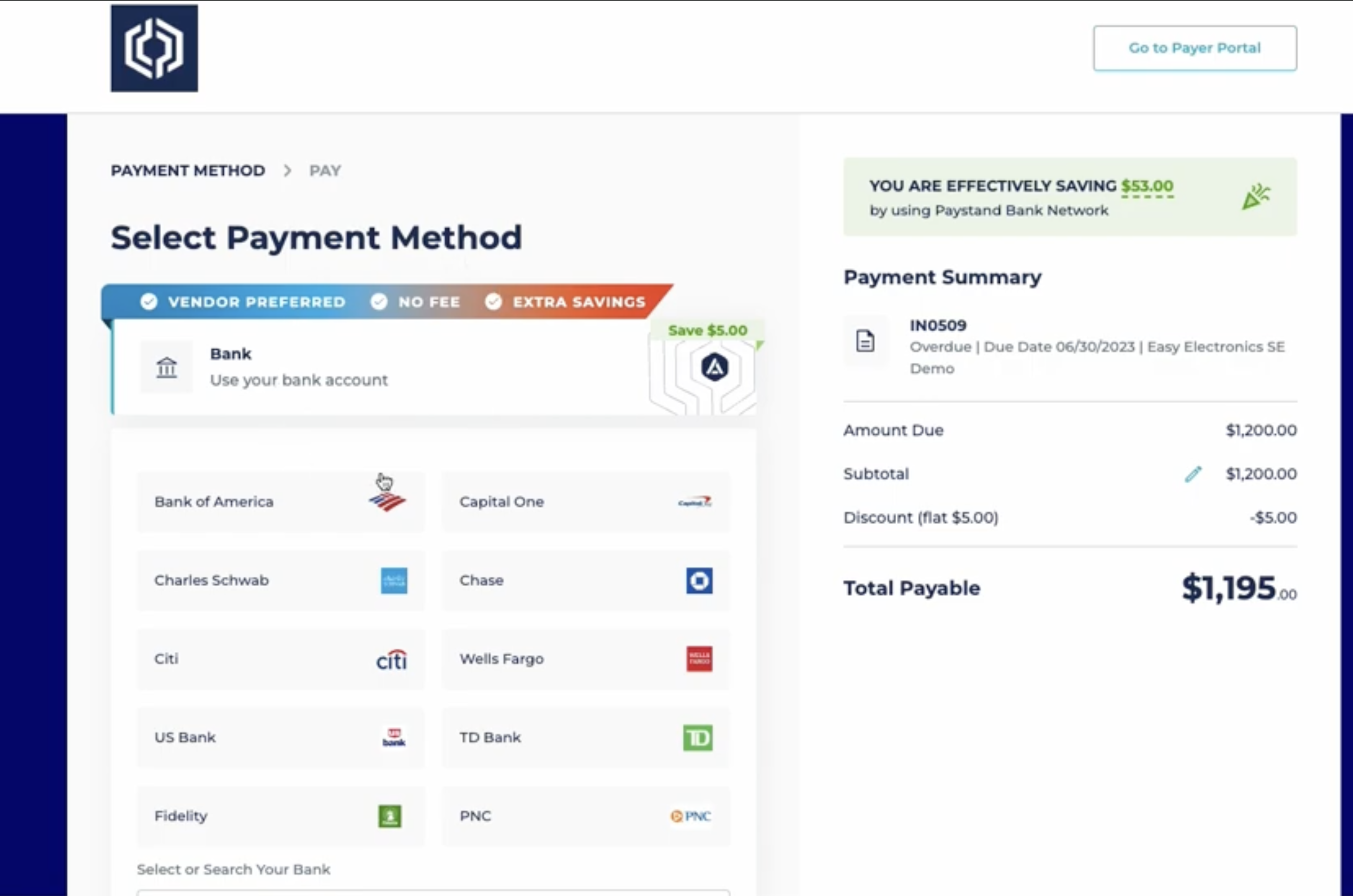 Paystand Checkout — Full flow